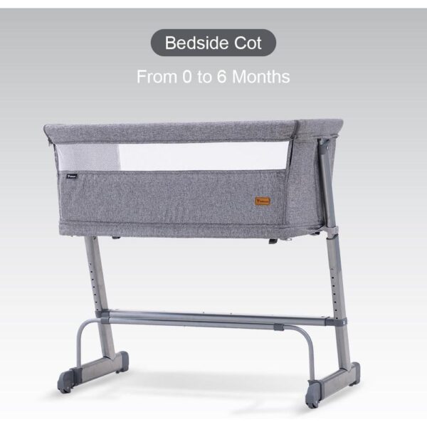 Teknum – All in One Bedside Crib Cot & Sofa Expansion Pack – Grey