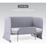 Teknum – All in One Bedside Crib Cot & Sofa Expansion Pack – Grey