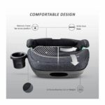 Teknum – I-Size Booster Car Seat With Cup Holder – Grey