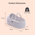 Teknum – Moses Rope Basket – Grey
