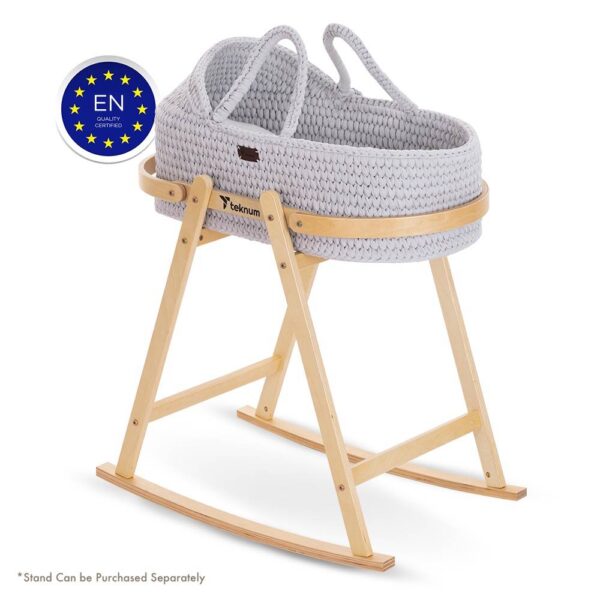Teknum – Moses Rope Basket – Grey