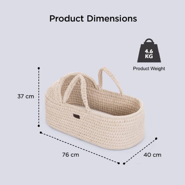 Teknum – Moses Rope Basket – Ivory