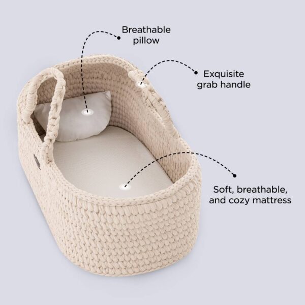 Teknum – Moses Rope Basket – Ivory