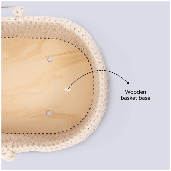 Teknum – Moses Rope Basket – Ivory