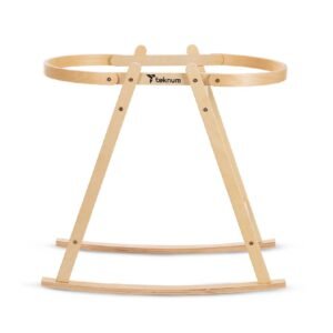 Teknum - Moses Rope Basket Stand - Natural Wood
