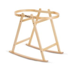 Teknum - Moses Rope Basket Stand - Natural Wood
