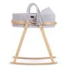 Teknum – Moses Rope Basket with Stand – Grey