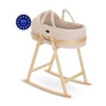 Teknum – Moses Rope Basket with Stand – Natural Wood