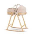 Teknum – Moses Rope Basket with Stand – Natural Wood