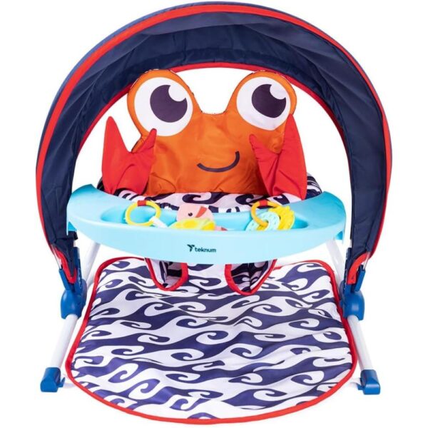Teknum – Portable Baby Seat With Detachable Tray – Blue