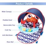 Teknum – Portable Baby Seat With Detachable Tray – Blue