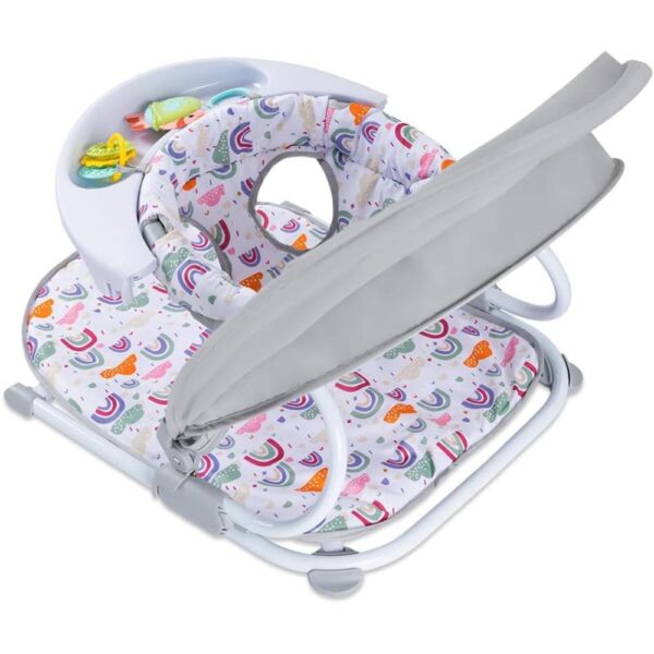 Teknum – Portable Baby Seat With Detachable Tray – Grey