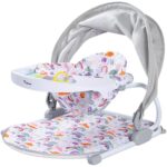 Teknum – Portable Baby Seat With Detachable Tray – Grey
