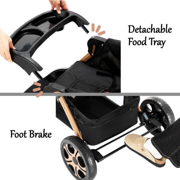 Teknum – Reversible Trip2 Stroller – Black