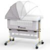Teknum – Sunshine Bedside Crib – Light Grey
