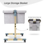 Teknum – Sunshine Bedside Crib – Light Grey