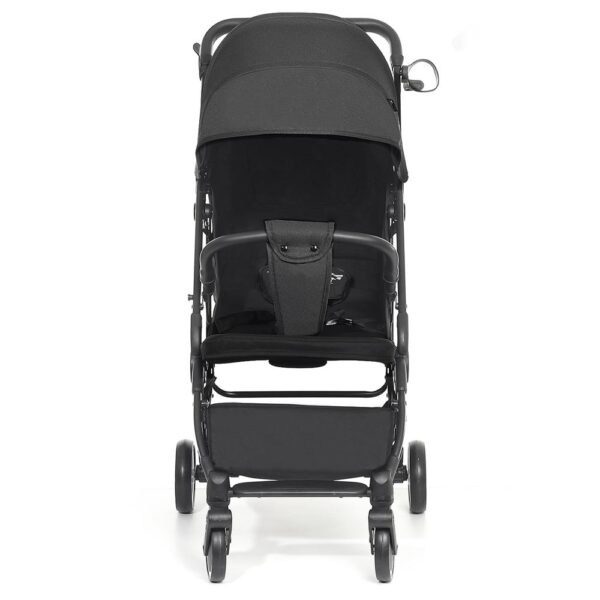 Teknum Travel Cabin Stroller with Extra Wide Canopy, Reclining Seat, Breathable Fabric – Black, 0m+ – 22kg