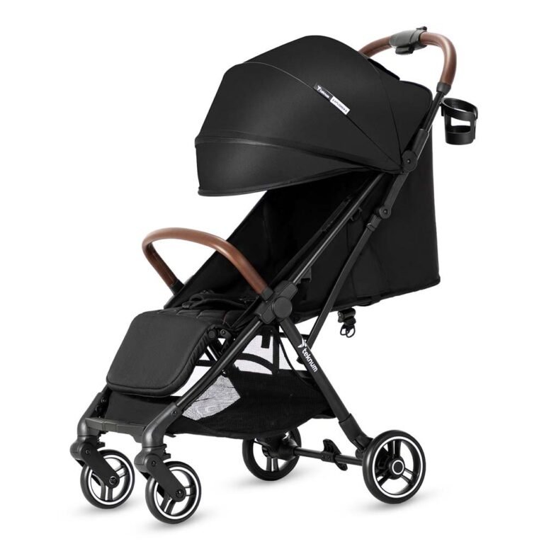 Teknum Explorer 2 AutoFold Stroller - 6M+, Lightweight Compact Design, Shock-Absorbing Wheels, Black