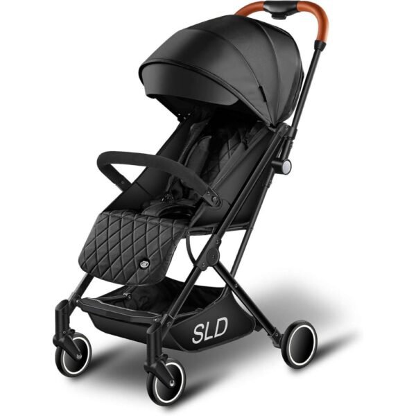 Teknum SLD Travel Lite Folding Stroller, 0-4 Years, Multi-Position Recline, Lightweight, Cabin Size, Includes Carry Bag – Black