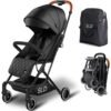 Teknum SLD Travel Lite Folding Stroller, 0-4 Years, Multi-Position Recline, Lightweight, Cabin Size, Includes Carry Bag – Black