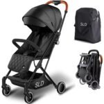 Teknum SLD Travel Lite Folding Stroller, 0-4 Years, Multi-Position Recline, Lightweight, Cabin Size, Includes Carry Bag – Black