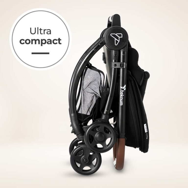 Teknum Stroll 2 Lightweight Stroller , Reversible & Reclining Seat , 0M+ , L 93 x B 53 x H 107 cm , Black