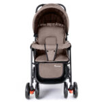 Teknum Story Twin Stroller for 6M-3Y – Compact Double Baby Pram, Dual Recline, Linen Cushioned, Easy Fold, Foot Locks, Canopy – Khaki