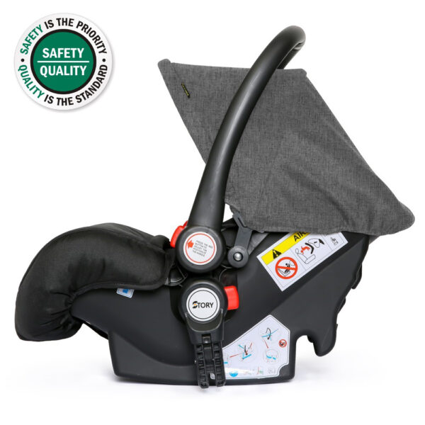 Teknum Infant Car Seat- Story-Dark Grey (0-12 Months)