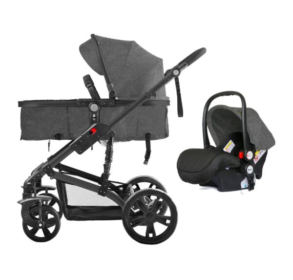 Teknum Infant Car Seat- Story-Dark Grey (0-12 Months)
