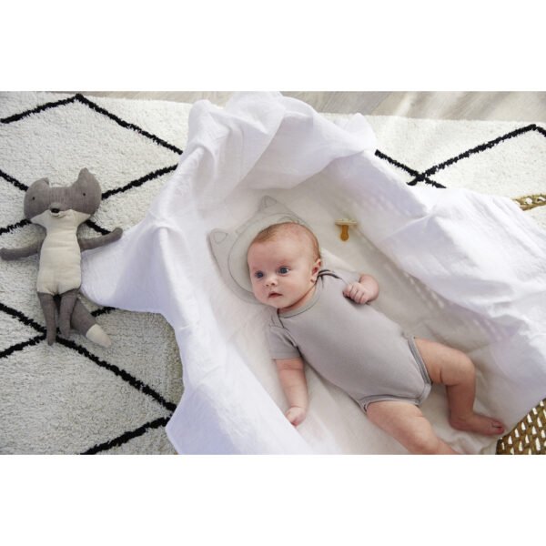 Tineo – Headrest Baby Pillow – Little Wolf Grey