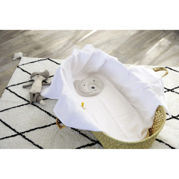 Tineo – Headrest Baby Pillow – Little Wolf Grey
