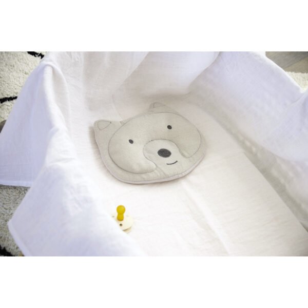 Tineo – Headrest Baby Pillow – Little Wolf Grey