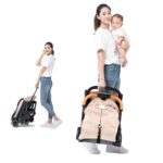 Teknum SLD Travel Lite Stroller, Lightweight, 0-4yrs, Recline, Carry Bag included, Cabin-Friendly Folded Size – Khaki