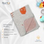 Nurtur – Soft Baby Blankets for Boys & Girls – Orange Deer Blankets