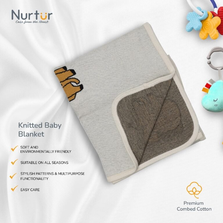 Nurtur - Soft Baby Blankets for Boys & Girls - Elephant Blankets
