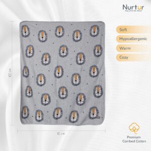 Nurtur – Soft Baby Blankets for Boys & Girls – Lion Blankets