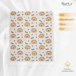 Nurtur – Soft Baby Blankets for Boys & Girls – Lion Blankets