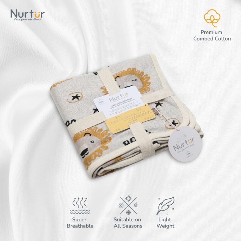 Nurtur - Soft Baby Blankets for Boys & Girls - Lion Blankets
