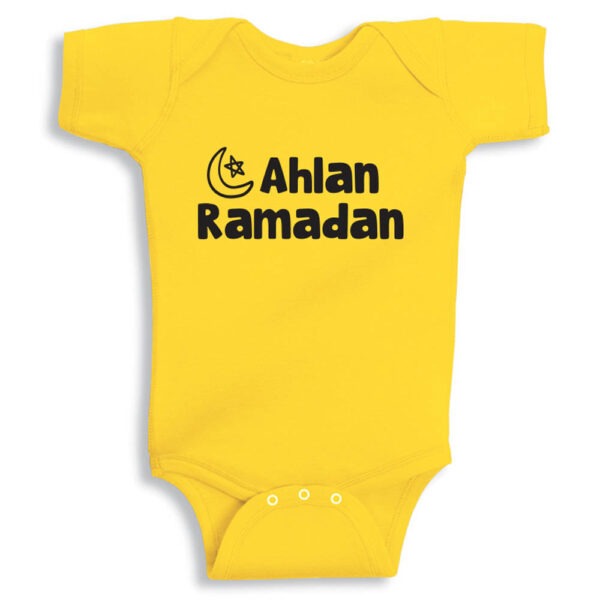 Twinkle Hands – Ahlan Ramadan – Baby Onesie – Yellow