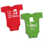 Twinkle Hands – Christmas & New Year Onesie Set-Red & Green