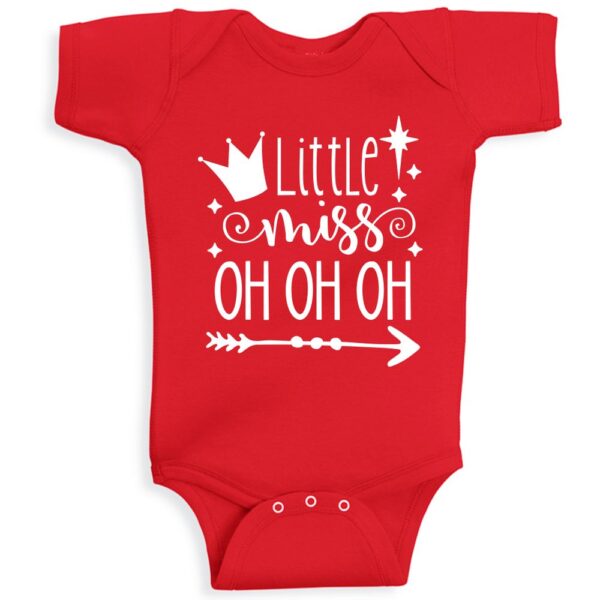 Twinkle Hands – Little Miss Baby Onesie – Red