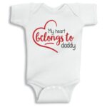 Twinkle Hands – My Big Heart Belongs To Daddy, Baby Onesie
