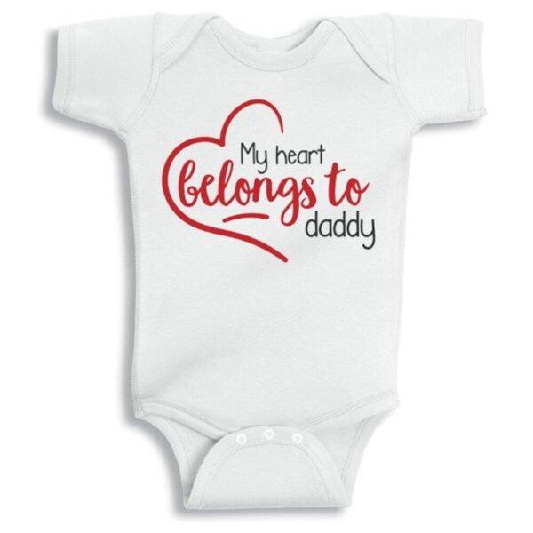 Twinkle Hands – My Big Heart Belongs To Daddy, Baby Onesie