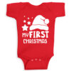 Twinkle Hands – My First Christmas Bodysuit – Red