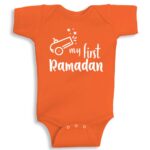 Twinkle Hands – My First Ramadan – Baby Onesie – Orange