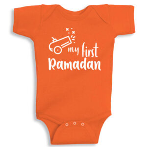 Twinkle Hands – My First Ramadan – Baby Onesie – Orange