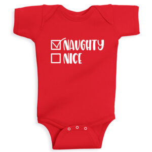 Twinkle Hands – Naughty Christmas Bodysuit – Red
