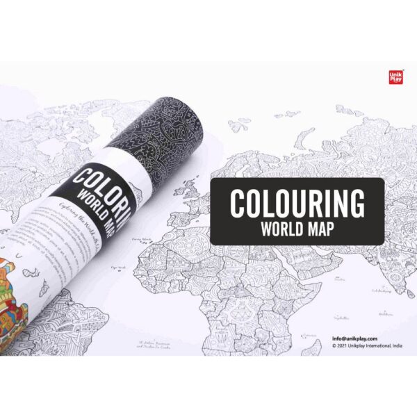 Unik Play – Colouring World Map Geography Colouring