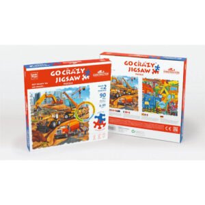 Unik Play – Go Crazy Jigsaw Puzzle With 2 Puzzle Trays – Construction
