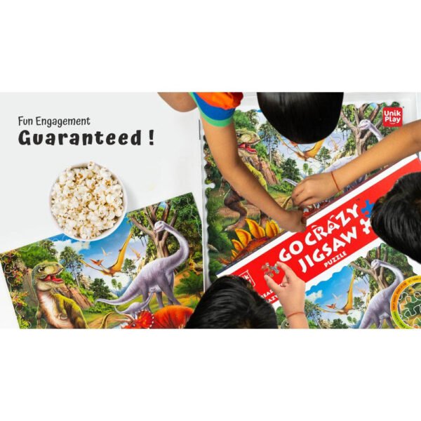Unik Play – Go Crazy Jigsaw Puzzle With 2 Puzzle Trays – Dino